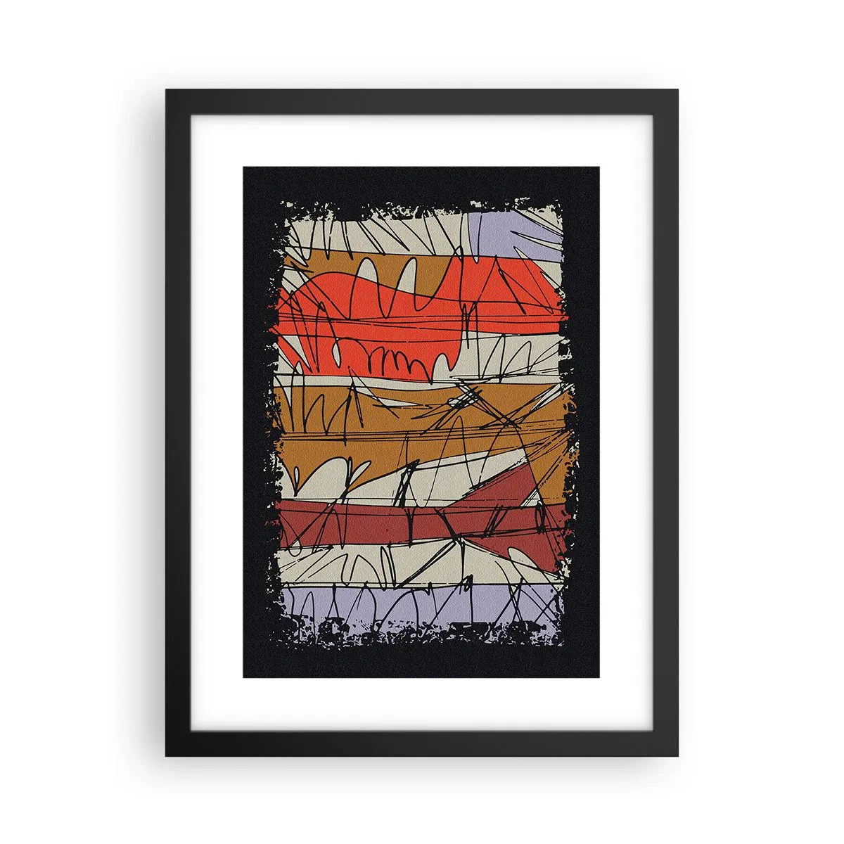 Poster in cornice nera - Composizione spontanea - 30x40 cm