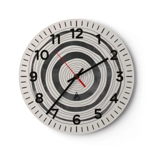 Orologio da parete - Orologio in Vetro - Conta ciò che sta in mezzo - 30x30 cm
