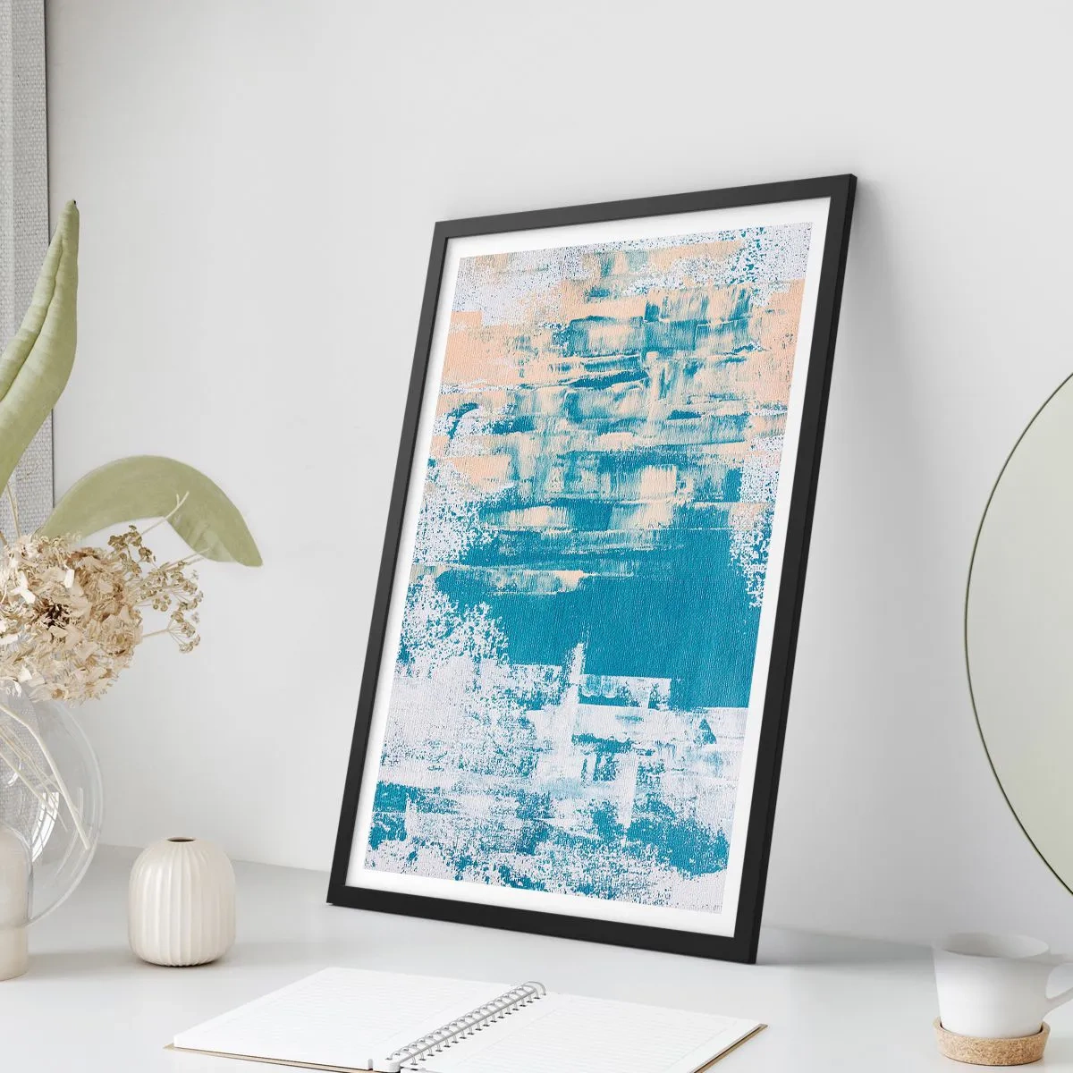 Poster in cornice nera - Attraverso il ghiaccio - 40x50 cm