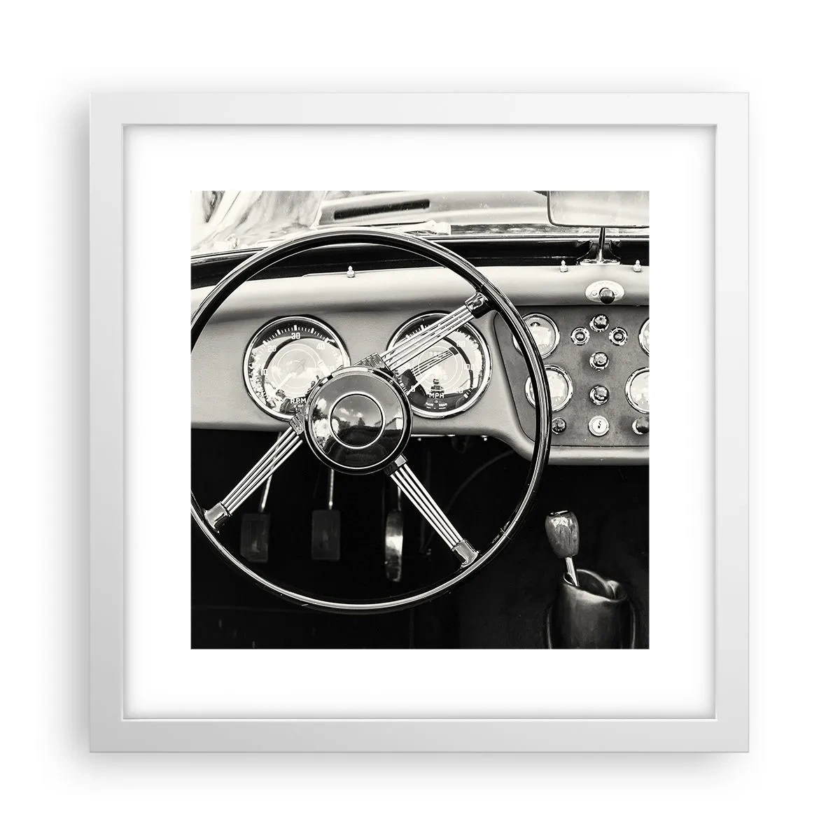 Poster in cornice bianca - Il sogno del collezionista - 30x30 cm