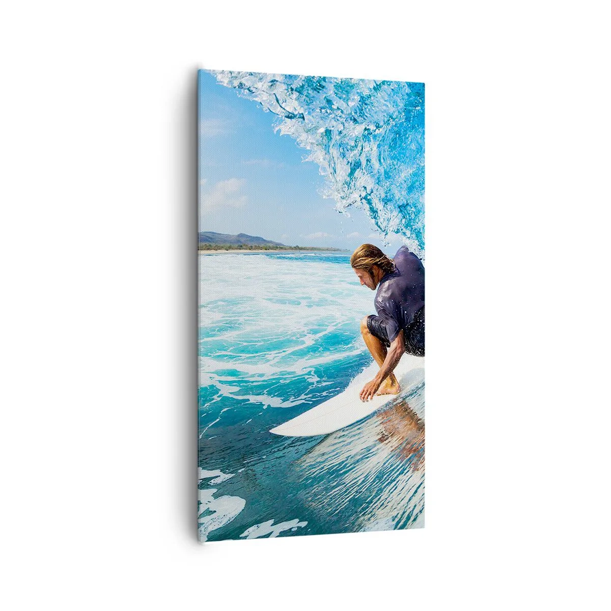 Quadro su tela - Stampe su Tela - Ballando con le onde - 65x120 cm