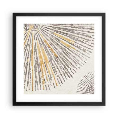 Poster in cornice nera - La bellezza dei raggi - 40x40 cm