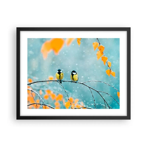 Poster in cornice nera - Pettegolezzi alati - 50x40 cm