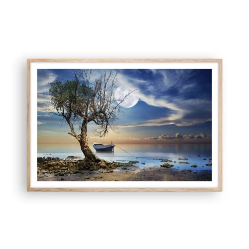 Poster in cornice rovere chiaro - È la fine o l'inizio? - 91x61 cm