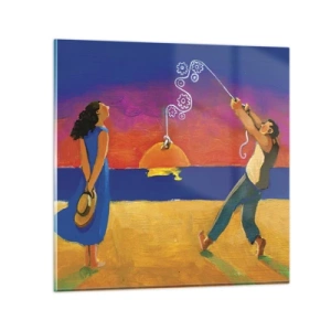 Quadro su vetro - Più delle stelle del cielo - 30x30 cm