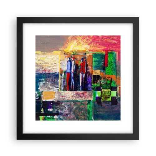 Poster in cornice nera - Relazioni ed emozioni - 30x30 cm