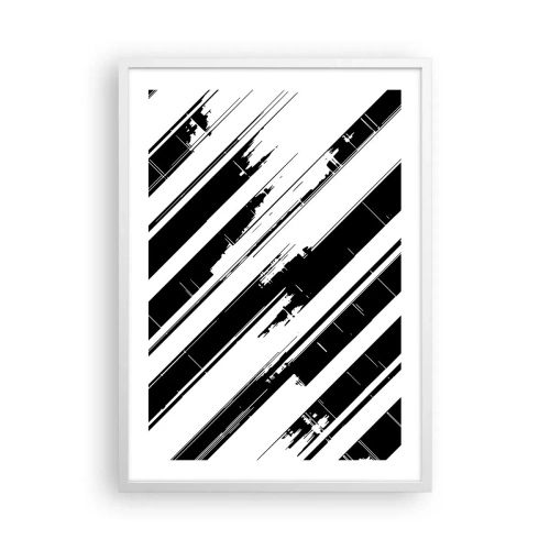 Poster in cornice bianca - Composizione intensa e dinamica - 50x70 cm