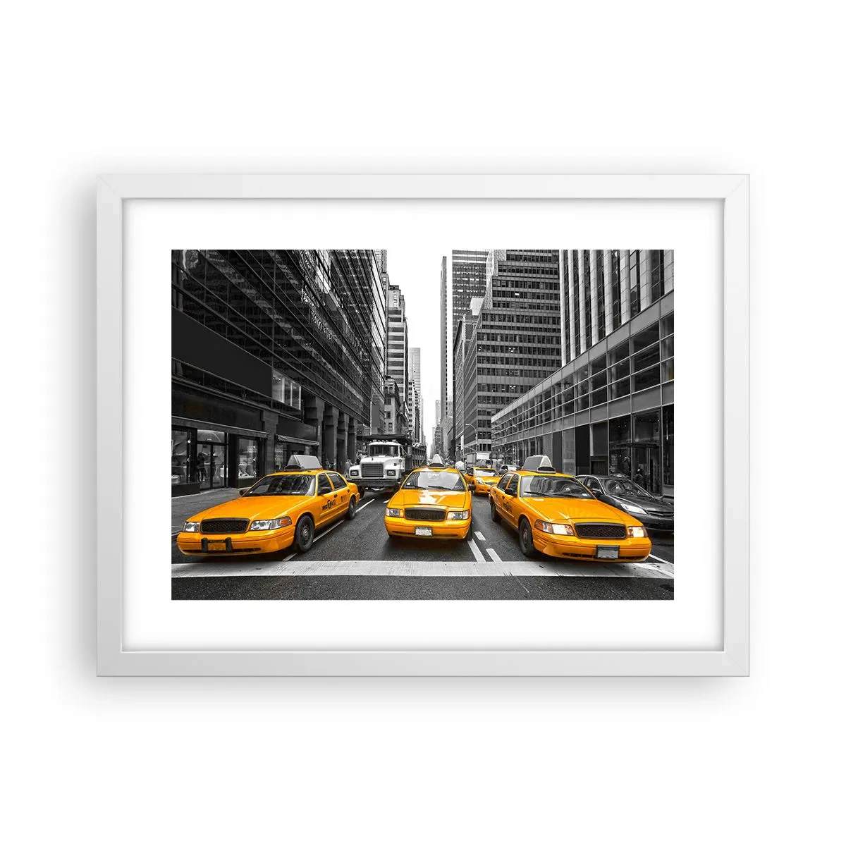 Poster in cornice bianca - Siamo noi che coloriamo la città - 40x30 cm