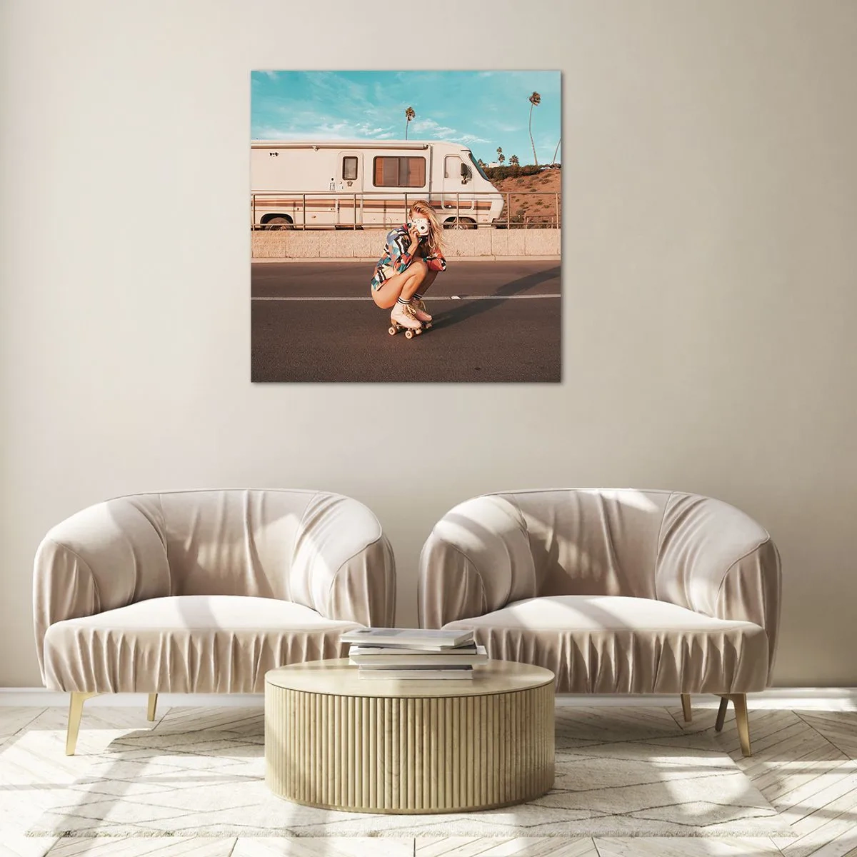 Quadro su vetro - Sorridi per favore! - 50x50 cm