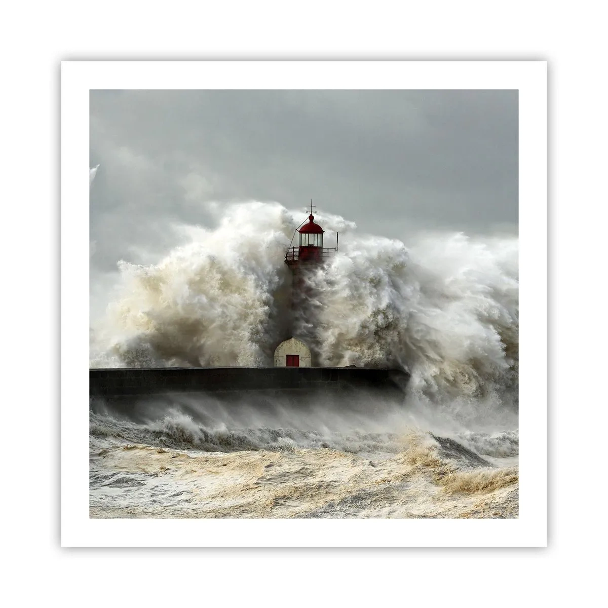 Poster - L'ira dell'oceano - 60x60 cm