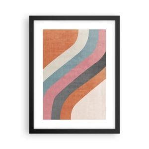 Poster in cornice nera - Composizione diagonale: movimento - 30x40 cm