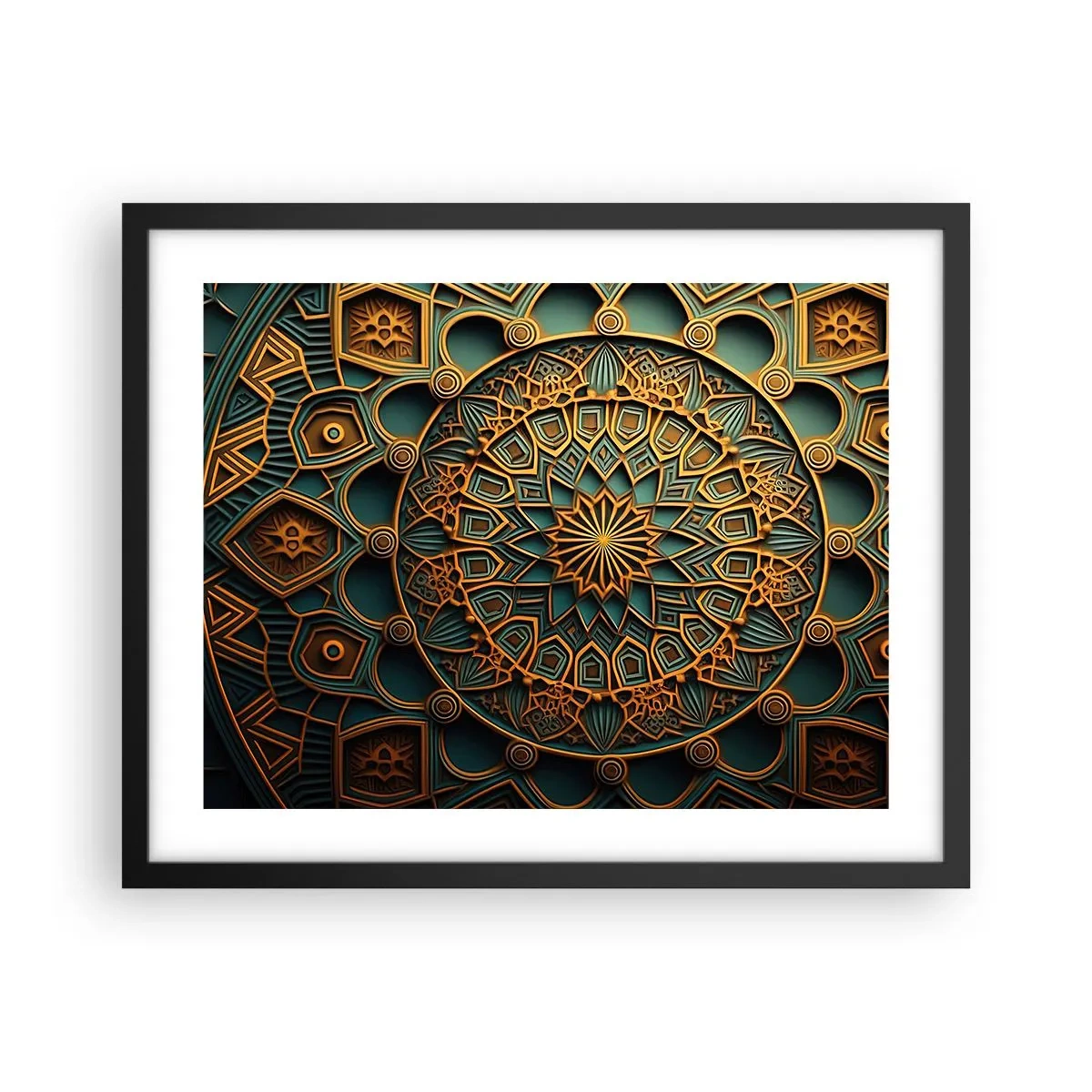Poster in cornice nera - Atmosfera araba - 50x40 cm