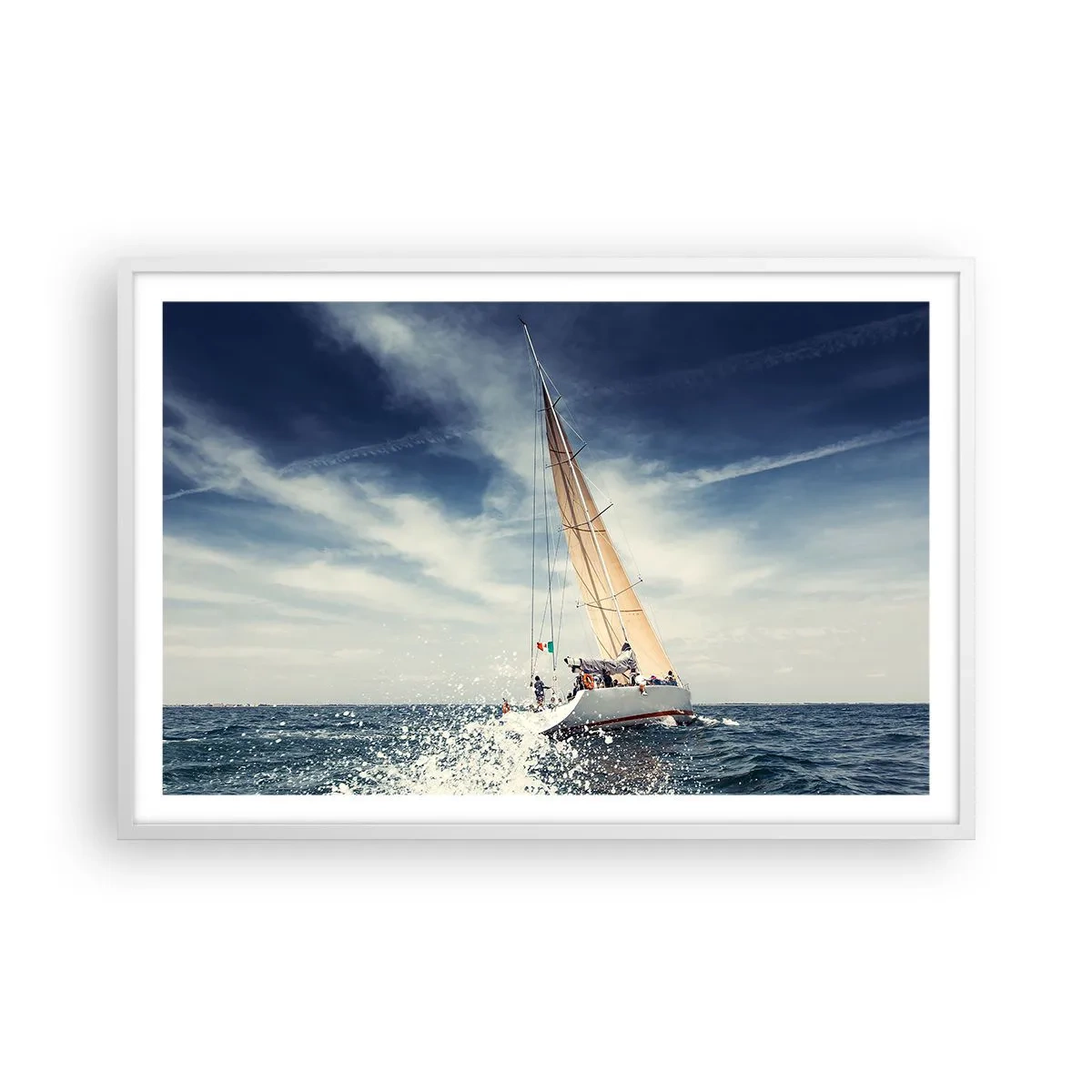 Poster in cornice bianca - Non ci raggiungeranno! - 91x61 cm