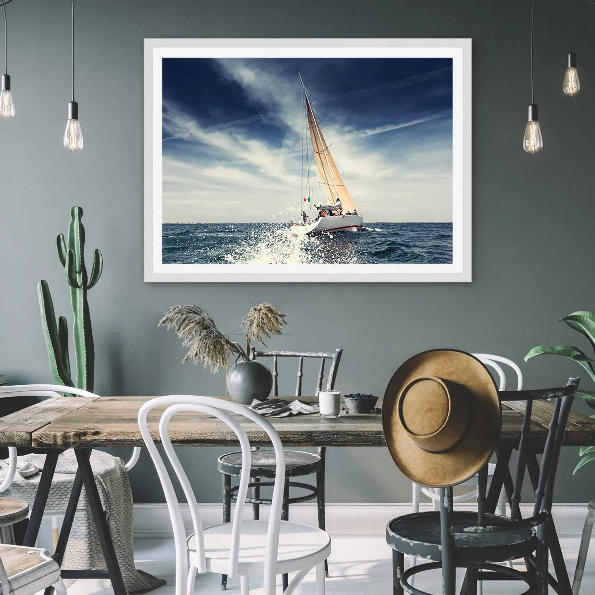 Poster in cornice bianca - Non ci raggiungeranno! - 91x61 cm