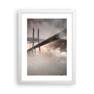 Poster in cornice bianca - Sul fiume che non c'è - 30x40 cm