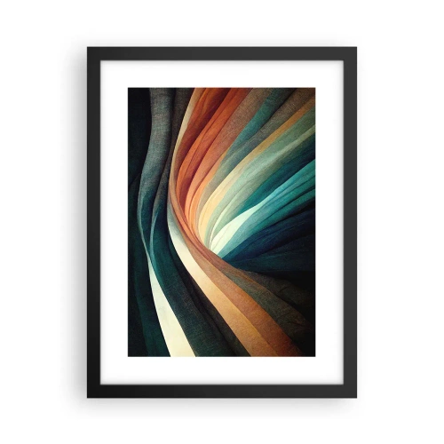 Poster in cornice nera - Intessuto di colore - 30x40 cm