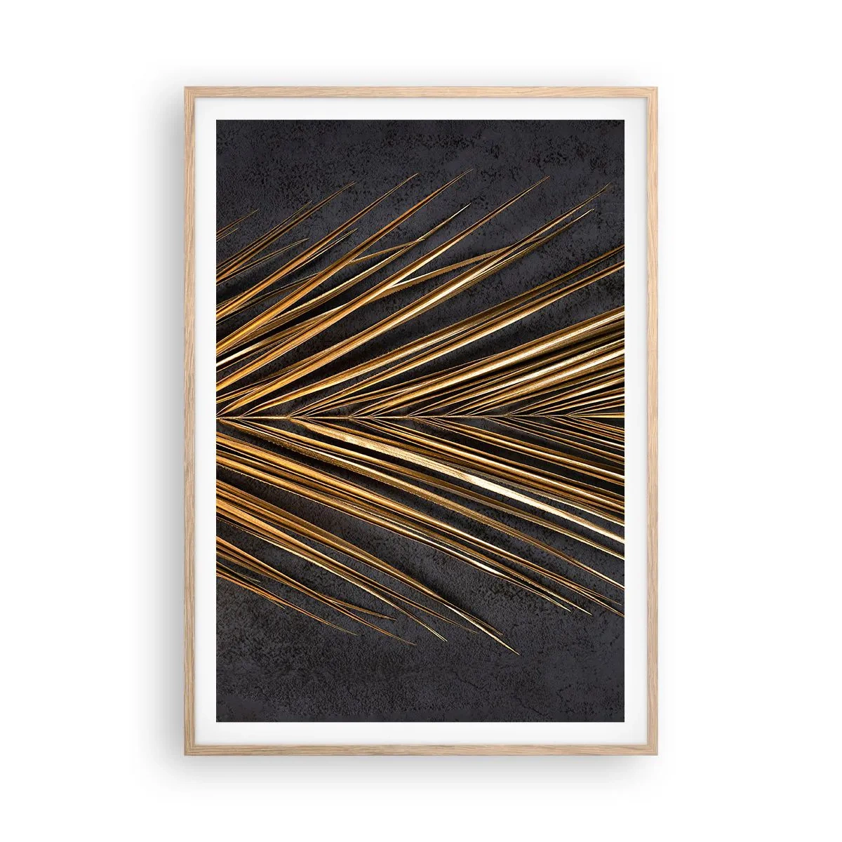 Poster in cornice rovere chiaro - L'oro dei tropici - 70x100 cm