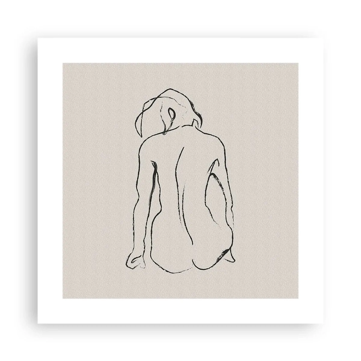 Poster - Nudo di ragazza - 40x40 cm