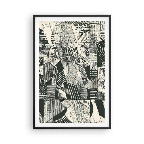 Poster in cornice nera - Dinamica della contemporaneità - 61x91 cm