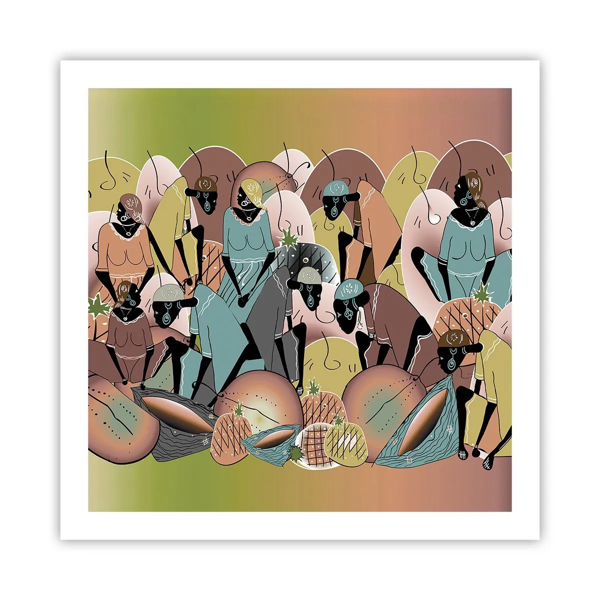 Poster - Arriva la grande festa - 60x60 cm