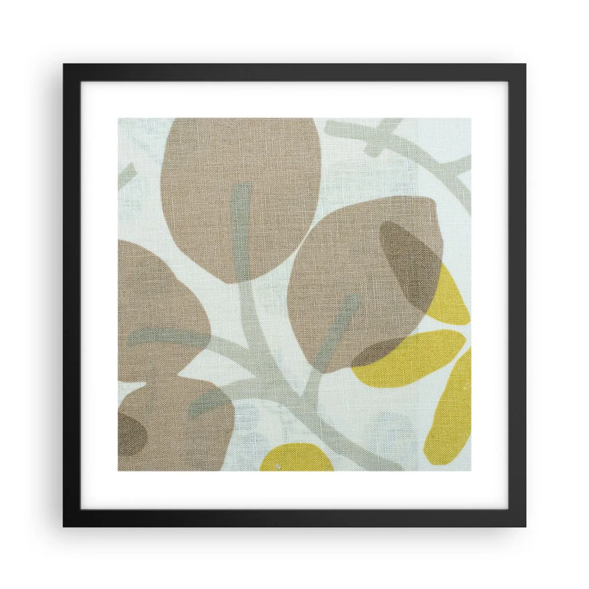 Poster in cornice nera - Composizione sotto al sole - 40x40 cm