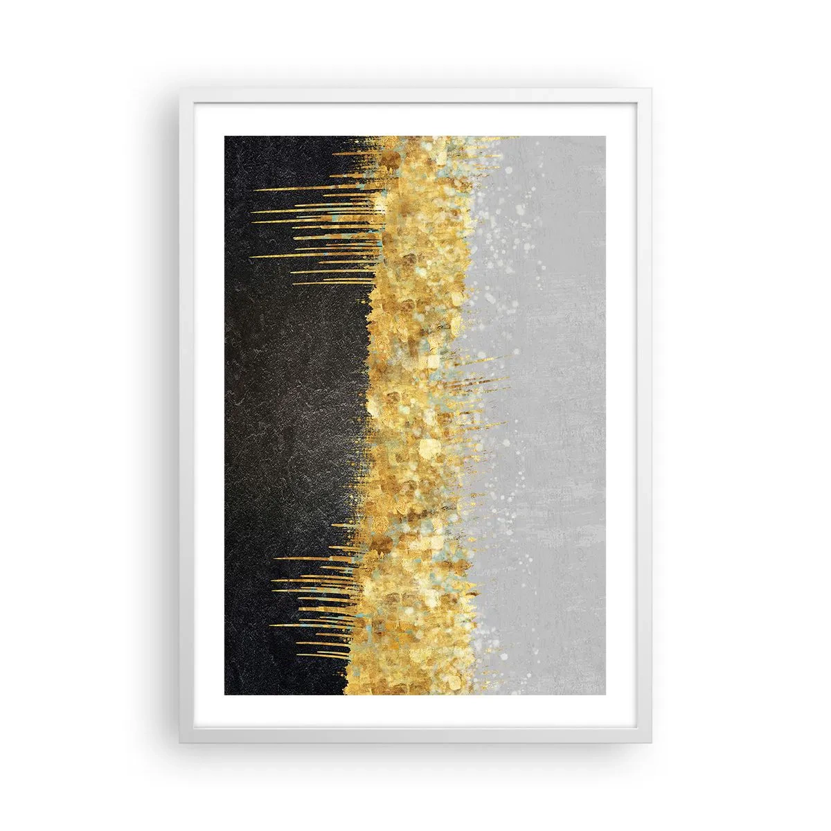 Poster in cornice bianca - Nel profondo e verso l'alto - 50x70 cm