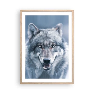 Poster in cornice rovere chiaro - Accetti la sfida? - 50x70 cm