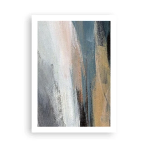 Poster - Una composizione astratta dai colori tenui - 50x70cm - Astrazione: paesaggio del nord - Decorazione murale moderna per soggiorno e camera da letto ARTTOR