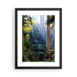 Poster in cornice nera - La favola del bosco - 30x40 cm