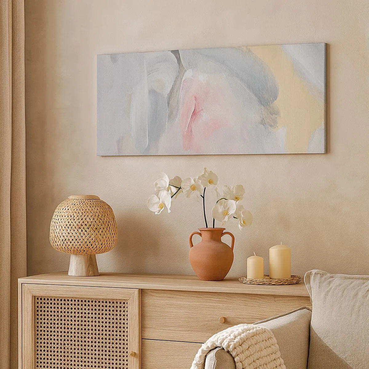 Quadro su tela - Stampe su Tela - Nel mondo pastello - 100x40 cm