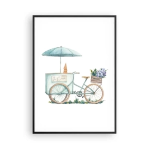 Poster in cornice nera - Dolce ricordo d'estate - 70x100 cm