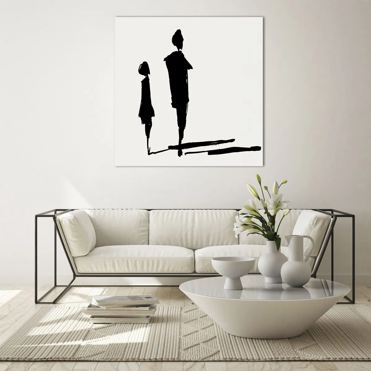 Quadro su vetro - Sicuramente insieme? - 70x70 cm