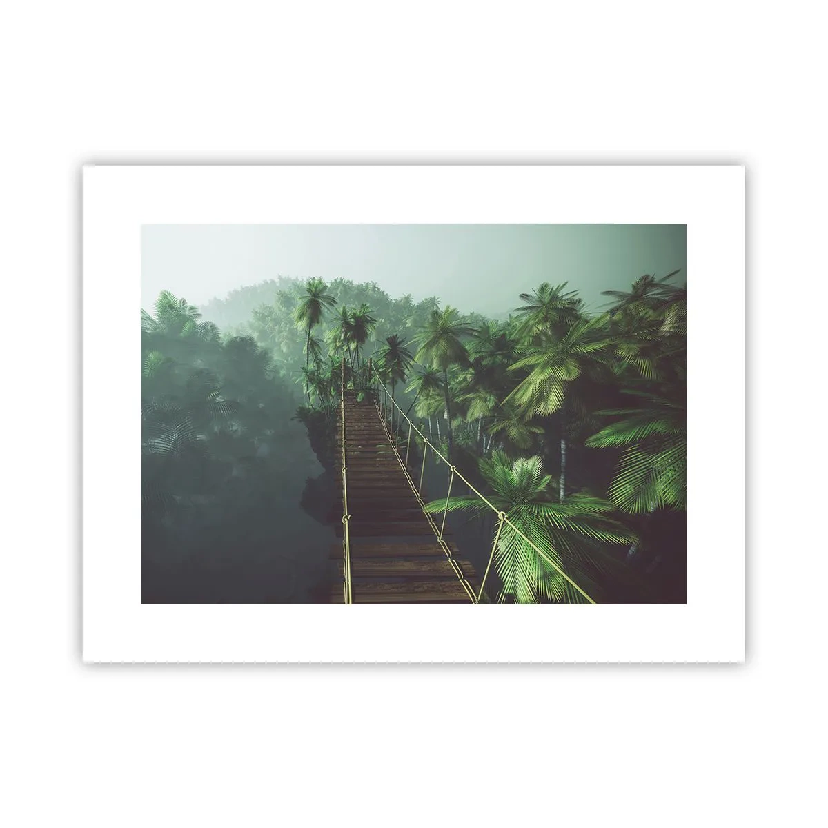 Poster - Nel vortice del verde - 40x30 cm