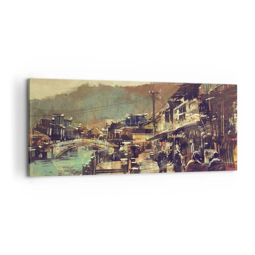 Quadro su tela - Stampe su Tela - La vita come ricchezza di grigio - 100x40 cm