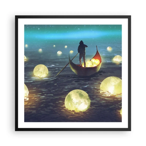 Poster in cornice nera - Cose che neanche i filosofi hanno sognato - 60x60 cm