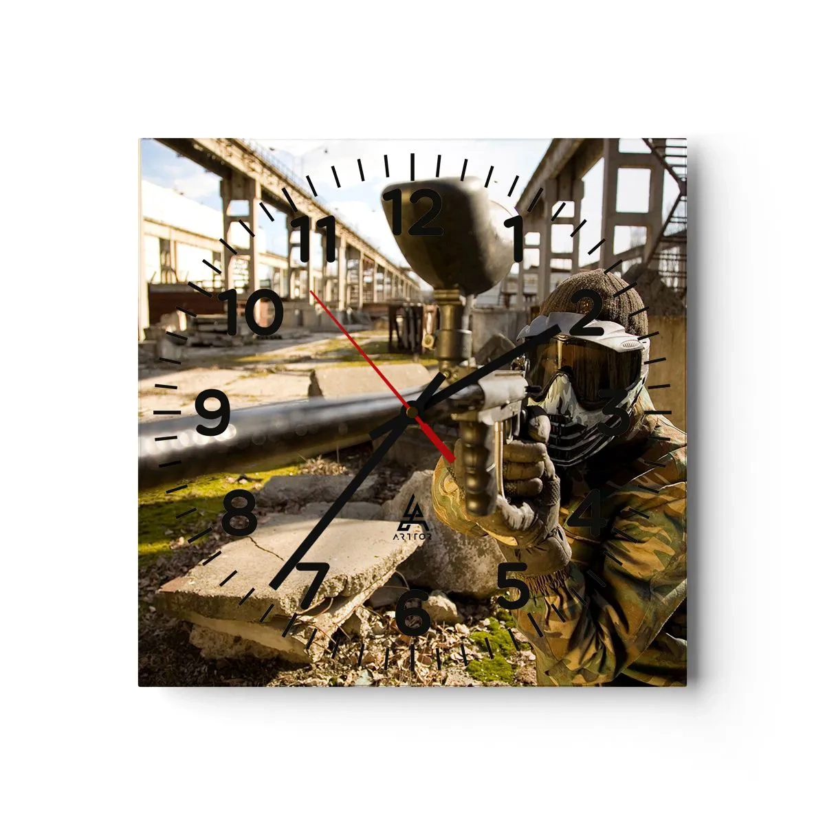 Orologio da parete - Orologio in Vetro - Anche tu puoi essere un eroe - 40x40 cm