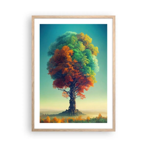 Poster in cornice rovere chiaro - La quercia: il padre della natura - 50x70 cm