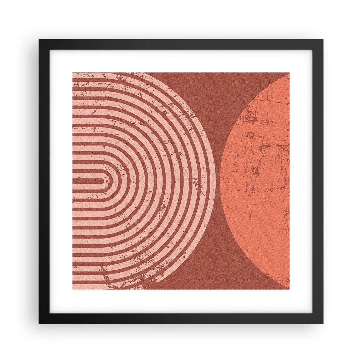 Poster in cornice nera - Rapporti stretti - 40x40 cm