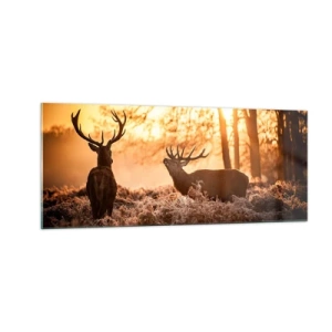 Quadro su vetro - Il sogno del cacciatore - 100x40 cm