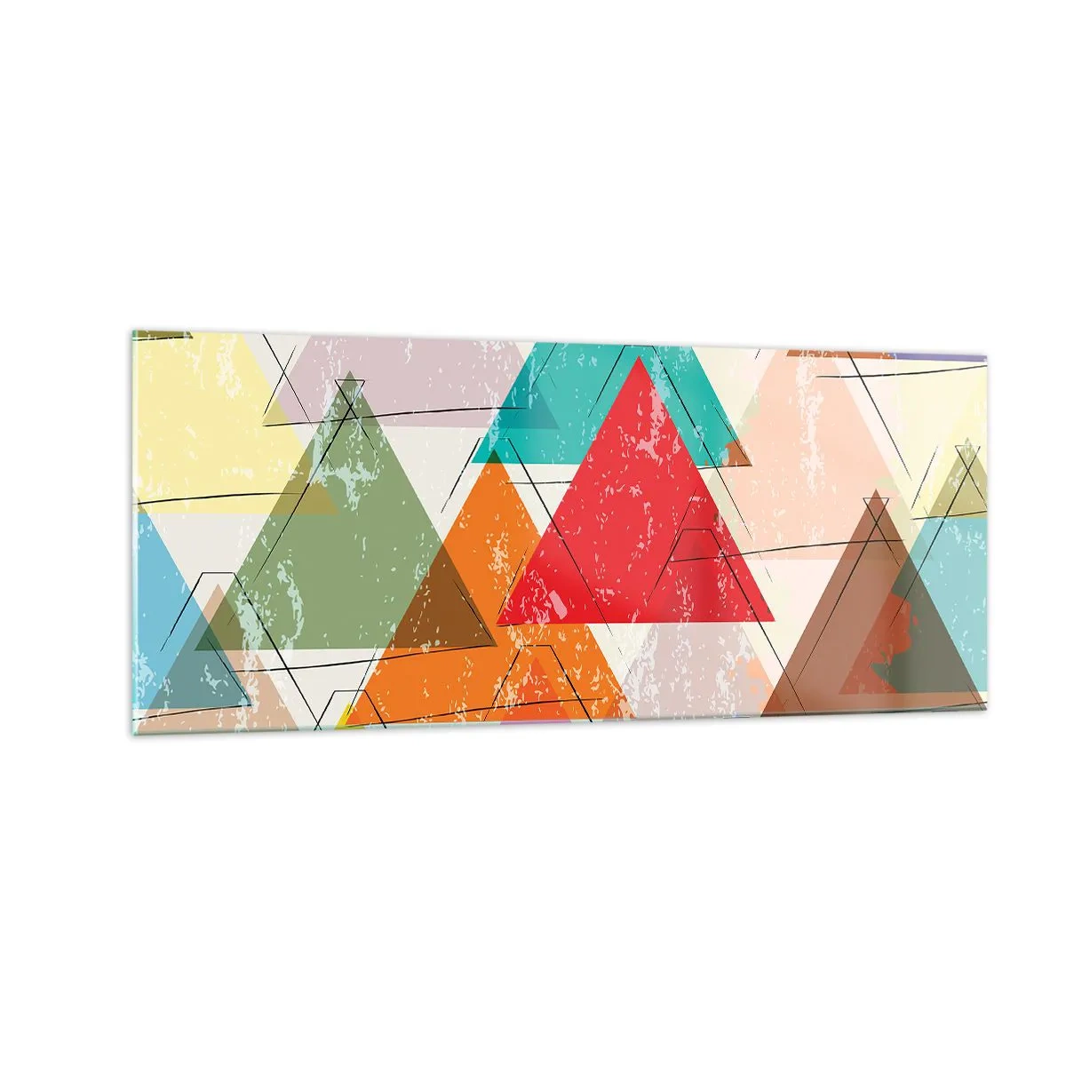 Quadro su vetro - Tre alla volta - 100x40 cm