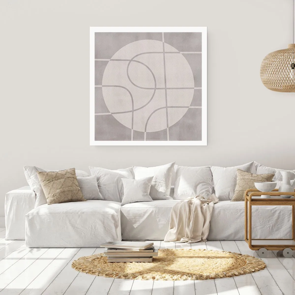 Poster - Tondo e dritto - 50x50 cm