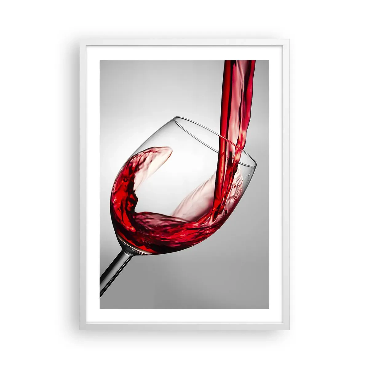 Poster in cornice bianca - Colore - movimento - suono - 50x70 cm