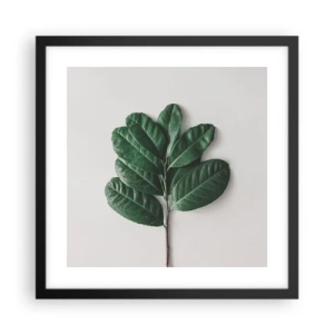 Poster in cornice nera - Il disegno della natura stessa - 40x40 cm