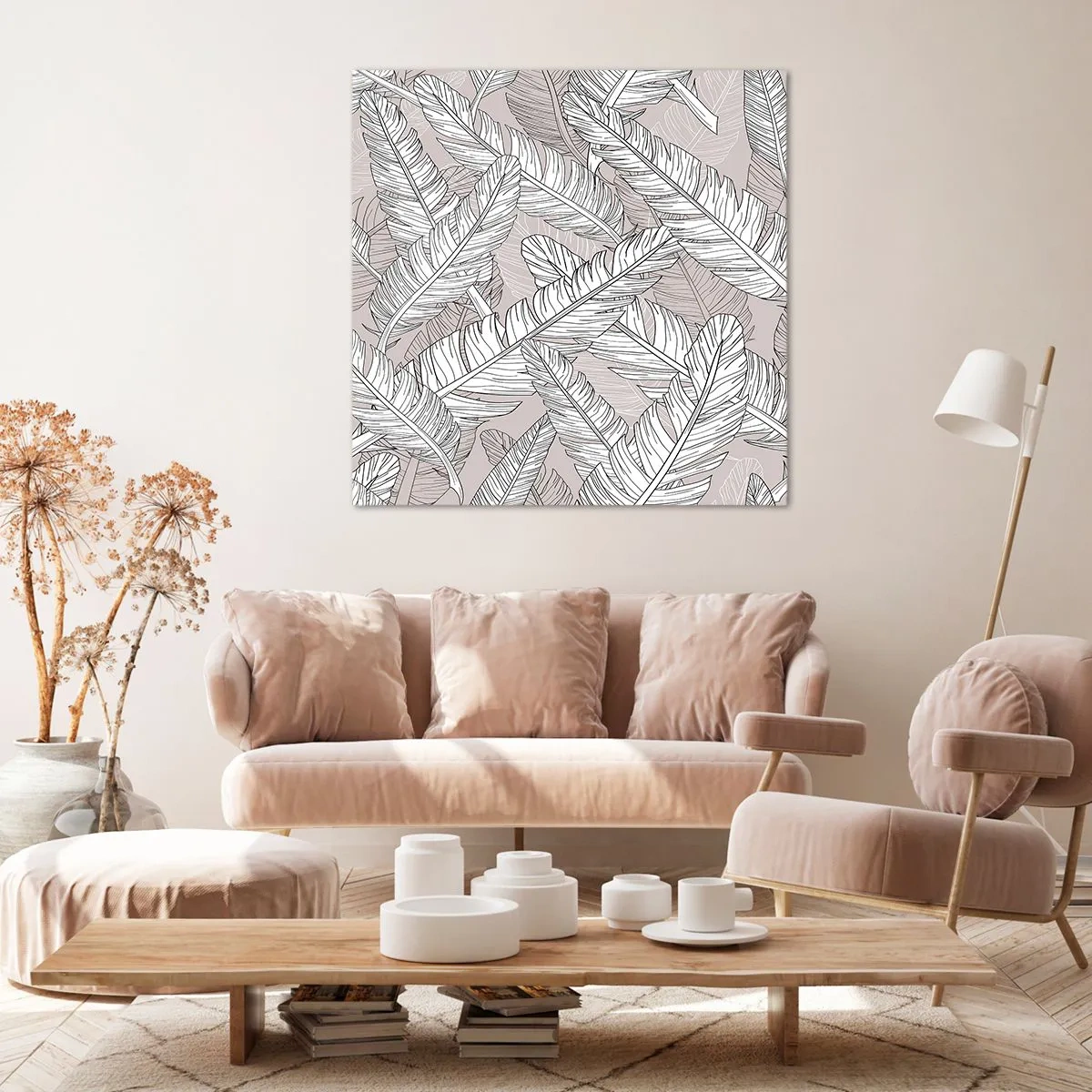 Quadro su tela - Stampe su Tela - Vortice di piume - 60x60 cm