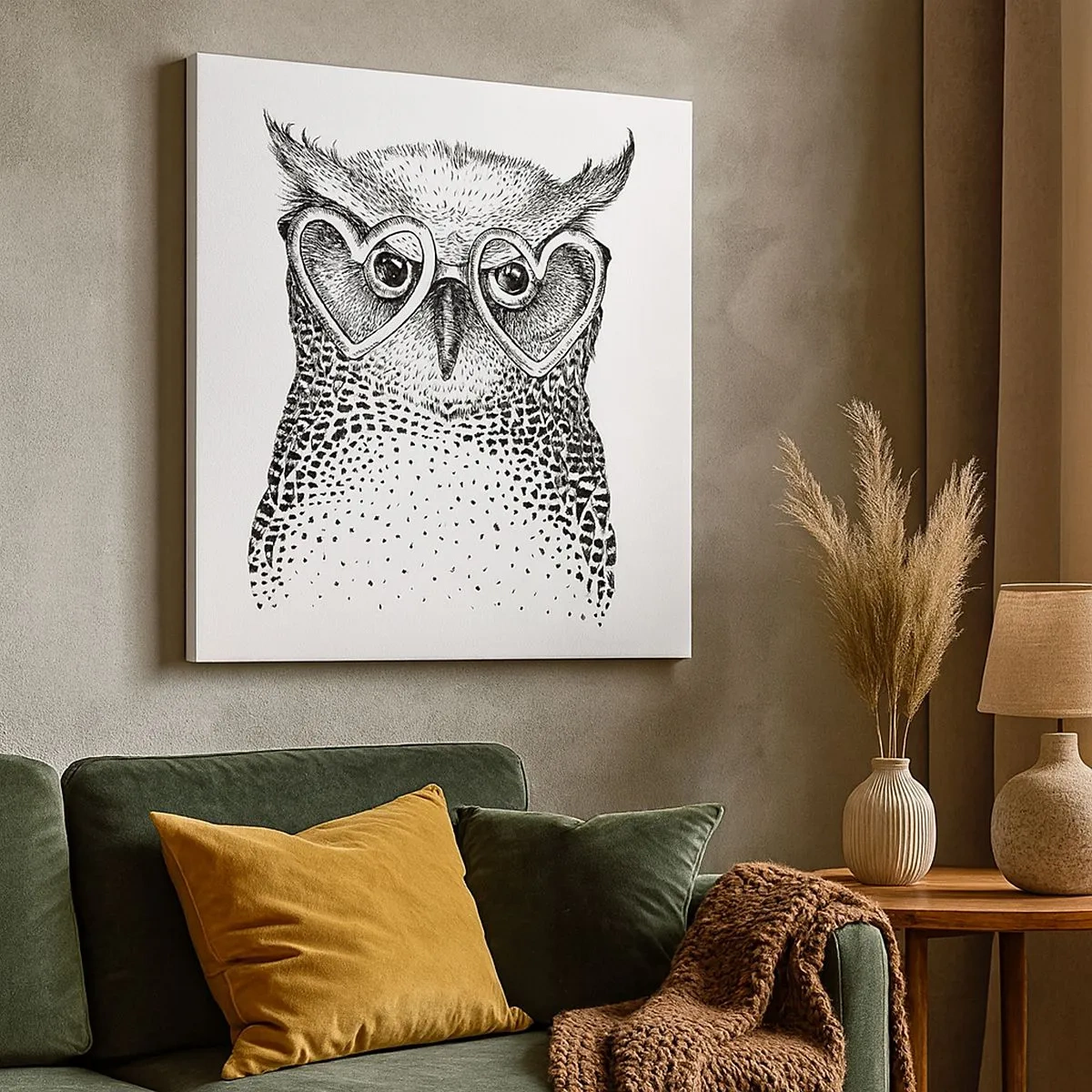 Quadro su tela - Stampe su Tela - Saggiamente e con amore - 30x30 cm