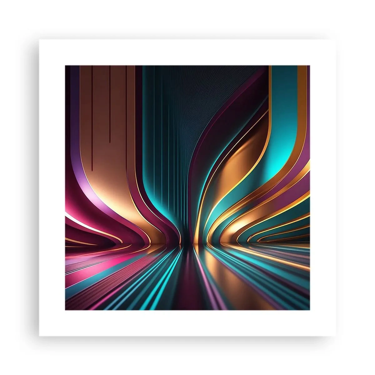 Poster - Architettura di luce - 40x40 cm
