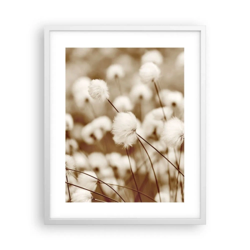 Poster in cornice bianca - Campo di morbidezza - 40x50 cm