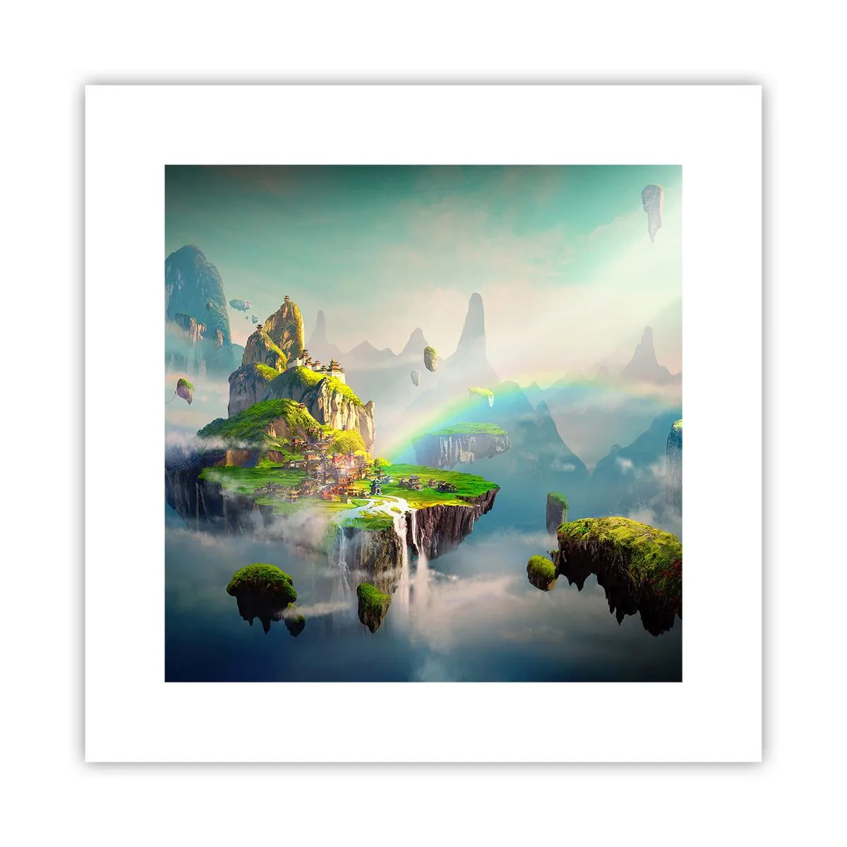 Poster - In mezzo al cielo: isole fortunate - 30x30 cm