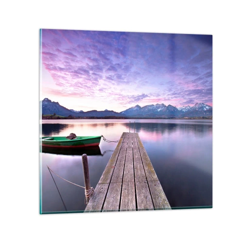 Quadro su vetro - Silenzio amichevole - 50x50 cm