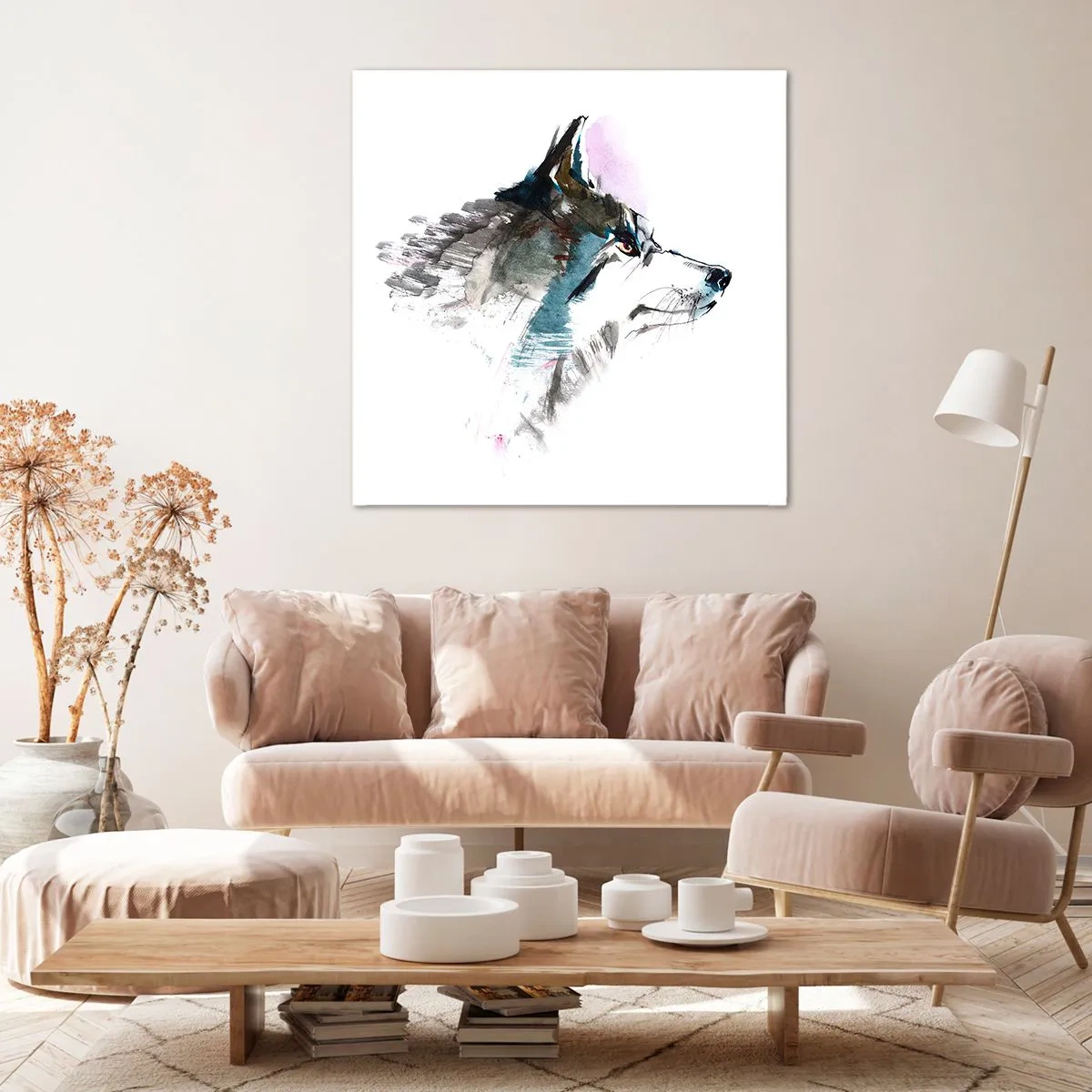 Quadro su tela - Stampe su Tela - Si parla del lupo - 70x70 cm